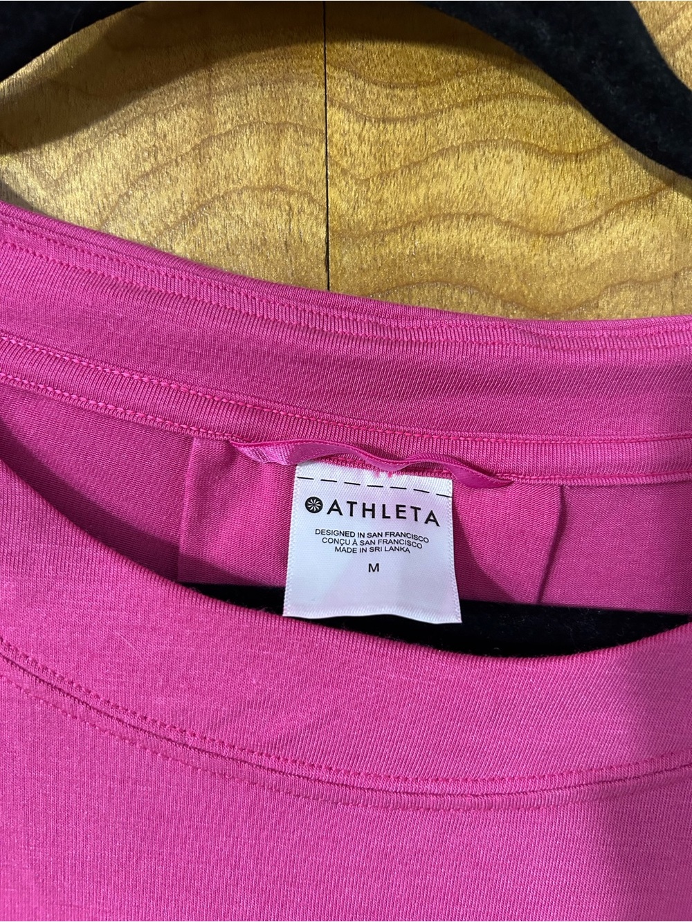 Athleta Hot Pink Short Sleeve Relaxed Tee - Picture 3 of 4